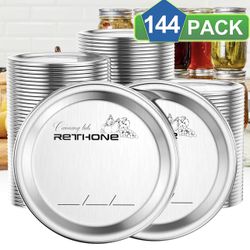 144-count Canning Lids Regular Mouth for Ball,Kerr Jars ,Leak proof Metal Mason Jar Lids for Canning ,Split-Type ball canning jar lids regular mouth,F