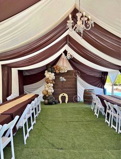 Draping, tent, party supplies and party decorations
