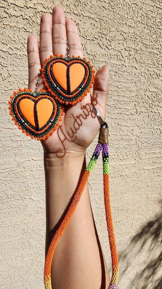 Earrings And Keychain Set