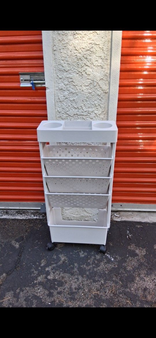 Rolling Storage Cart Rainbow/charleston Pickup Between 2;00-10:40 Cash Only 