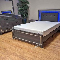 Lodanna Gray 4 Pieces Bedroom Set Financing Available By ASHLEY 