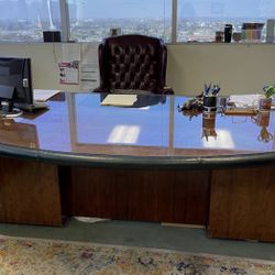 Sophisticated Expansive Elegant Executive Desk