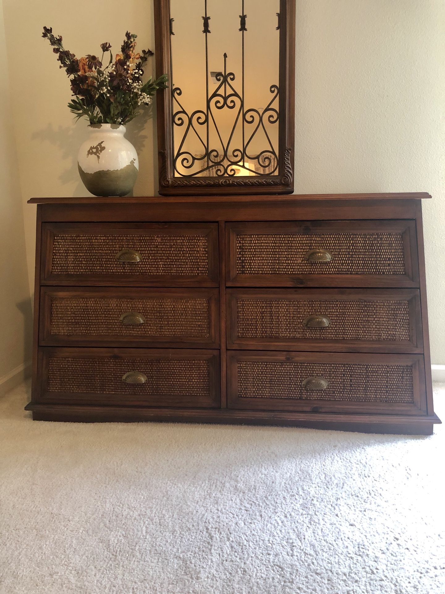 Pier One Pyramid Dresser and Nightstands