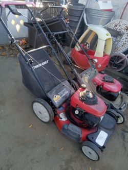 2 lawn mowers