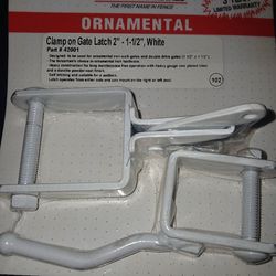 New -ORNAMENTAL -CLAMP ON GATE LATCH -1-1/2