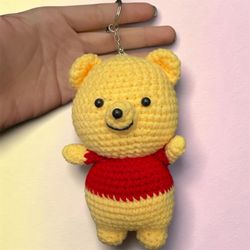 Disney Winnie the Pooh Bear Keychain Crochet