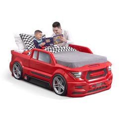 Race Truck Firetruck Car Kids Bed