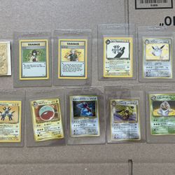 Vintage Pokemon Card Lot, English and Japanese