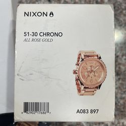Nixon 51-30 Chrono Rose Gold