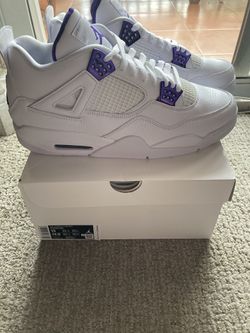 Jordan Retro 4 Metallic Purple size 13