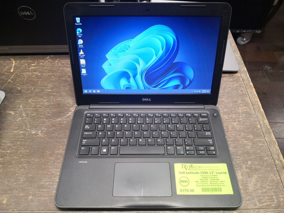 Dell Latitude 3380 13" Laptop - Intel Core i3-6006U, 8GB RAM, 128GB SSD, Windows 11 Pro