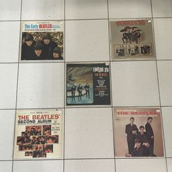 Lot Of 5 Early Beatles Vinyl Records