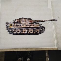 German Tiger Tank WWII Military Steel Metal Sign 