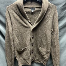 Men’s Jcrew Brown Cardigan - Size Small