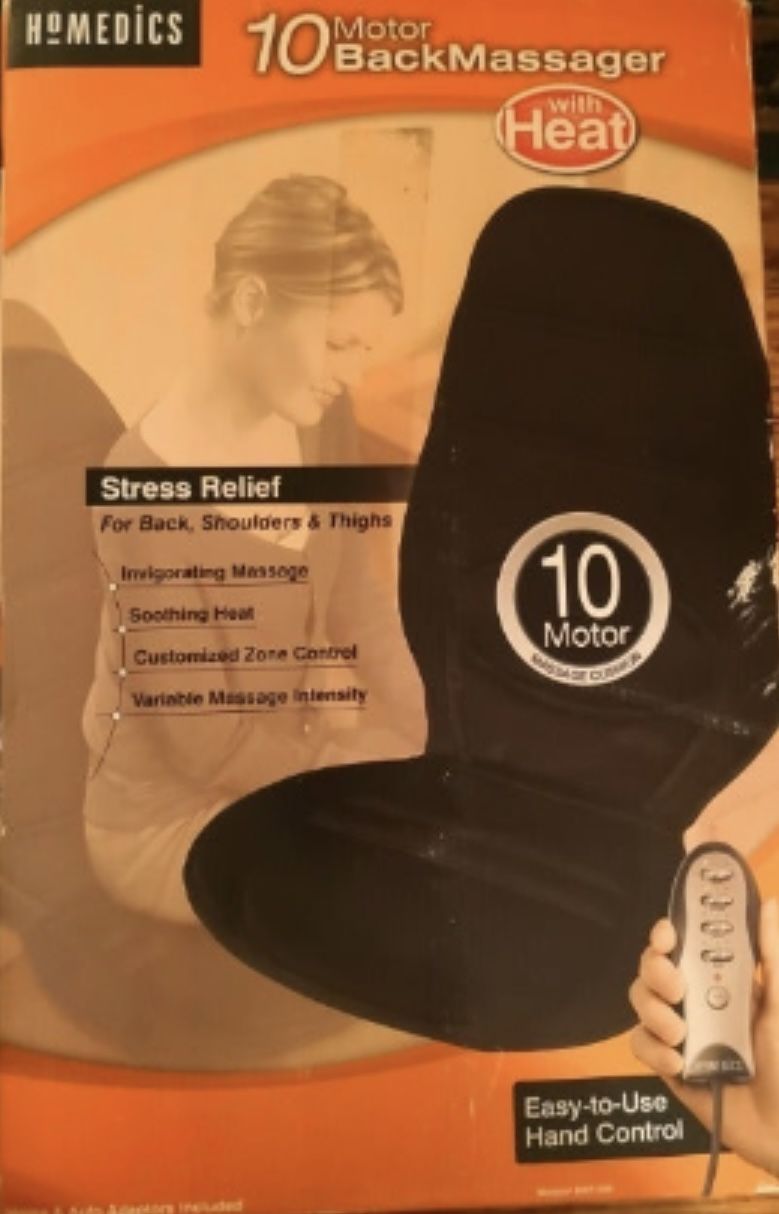 HoMedics 10 Motor Back Massager with Heat BKP 200A Lumbar Massaging New other HoMedics 10 Motor Back Massager with Heat BKP 200A Lumbar Massaging
