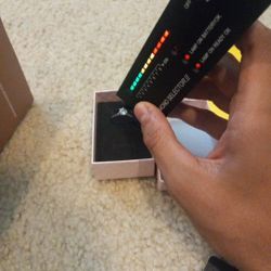 1 CT Moissanite Ring With Gra Certification 