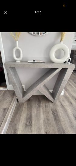 Grey entrance table