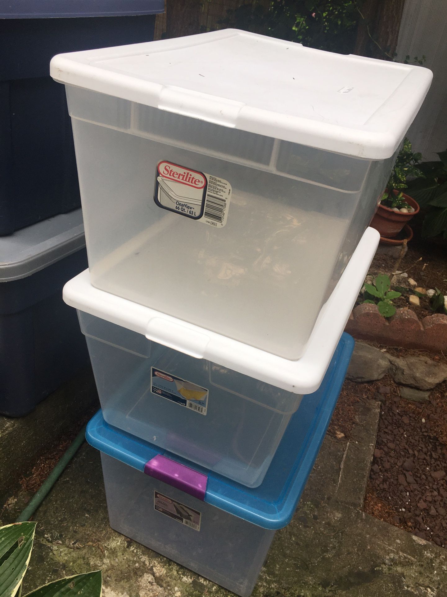 7 X 18 Gallon Totes Storage Bins