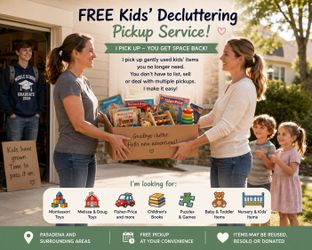 FREE Kids’ Items Pickup | Pasadena + Greater LA