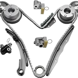 Engine Timing Chain Kit W/Sprocket & Tensioner & Guide, for Nissan Frontier 05-19, for Pathfinder 05-12, for NV1500 NV2500 NV3500 12-19, for Xterra 05