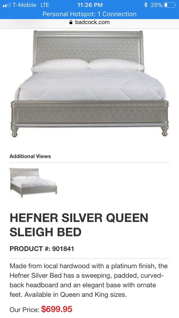 Queen Size Silver Bed Very Beautiful For In Plant City Queen Size Silver Bed Very Beautiful For In Plant City Fl Offerup