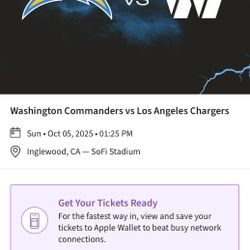 Chargers Vs Commanders, Sunday At Sofi 