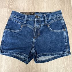 Wrangler High rise dark blue Jean sorts