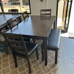 Dining Table Set 6 Pieces 
