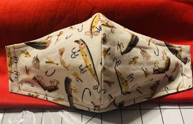 Fishing lures theme mask $8