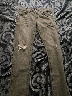 Gray purple jeans