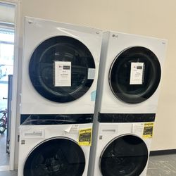 ✨LG Electric Stacked Washtower (smooth White)✨