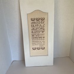 Cross Stitch Sampler Picture 