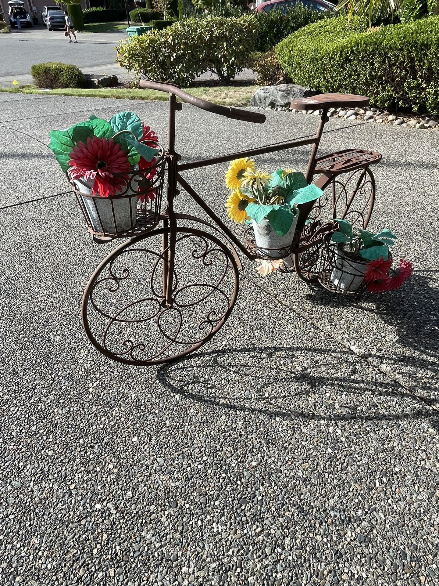 Outdoor Metal Bike Decoration 