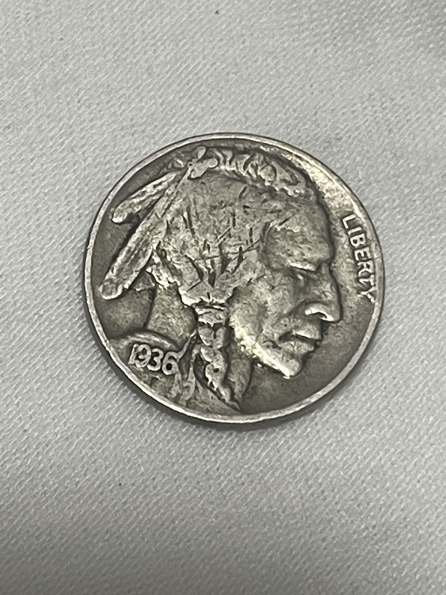 1936 P Buffalo Nickel,