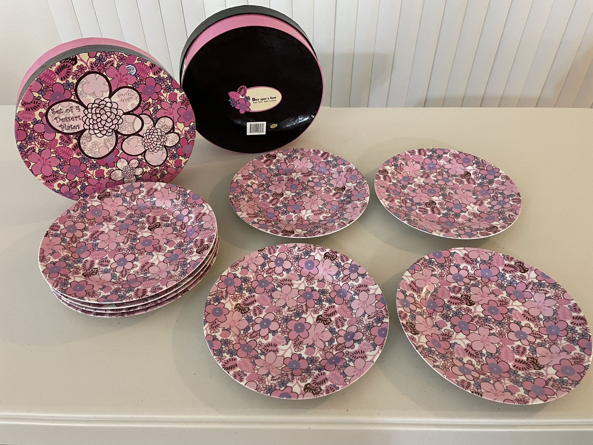Once Upon A Rose - Flower Plates