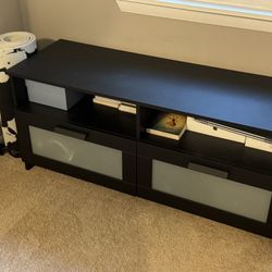 TV Stand Black Two drawers