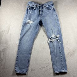 Levi’s Premium 501 Women’s Size 27x28 Blue Wash Jeans denim Y2K #1A