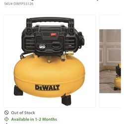 DEWALT Heavy Duty 6 gal 165 PSI Pancake Compressor