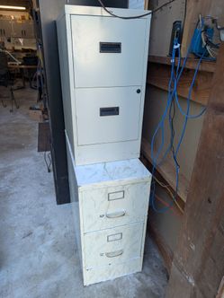 2  filing cabinets
