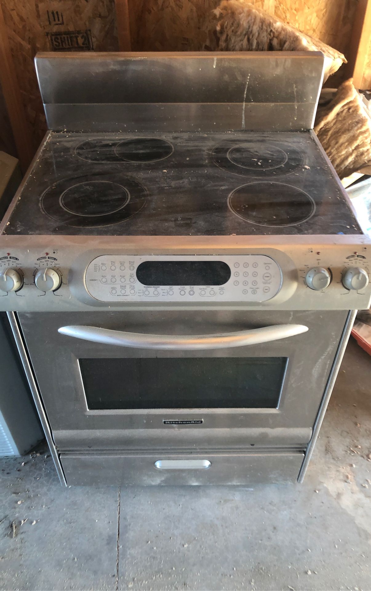 Used kitchenaid electric stove range