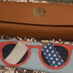 Tory Burch Sunglasses/Eyeglass Case With Cloth