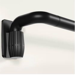 PeSenp Wrap Around Curtain Rods for Windows 66-124”, 1" Adjustable, Matte Black