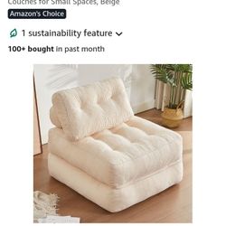 Plush Microfiber Folding Chair/Bed