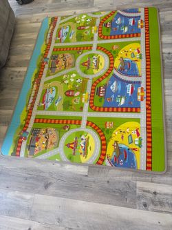 Reversible kids foam area rug 6.5 ft  x 5ft
