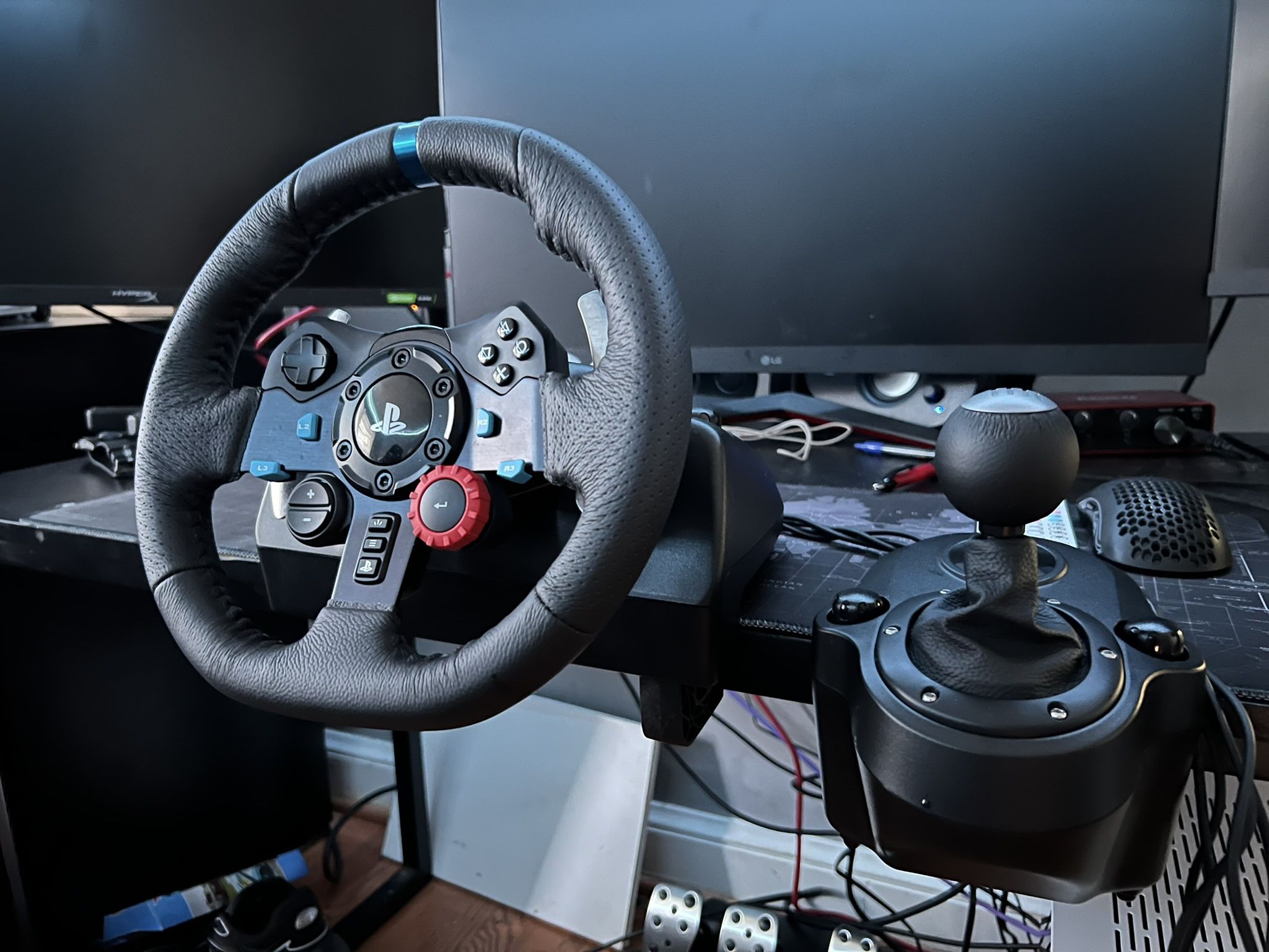 G29 wheel, pedal, shifter