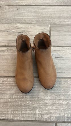 Girls Ankle Boots with Side Zipper. Size 12