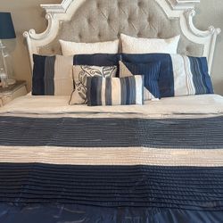 New 7 Piece King Comforter Set 