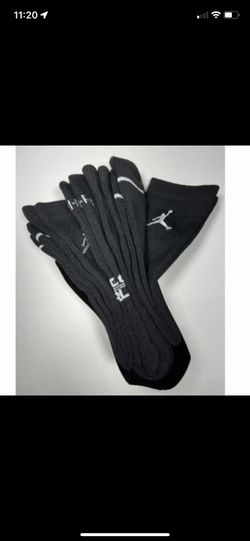 Nike Air Jordan Everyday Max Dri-Fit Crew Socks 3 Pairs Multi Color Men Large