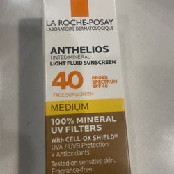 La Roche Posay Medium Anthelios Tinted Mineral Sunscreen SPF 40 New Box Of 15