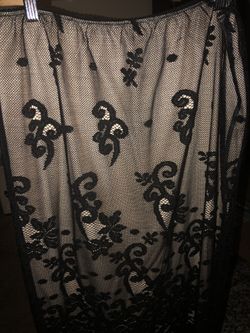 Lane Bryant black/nude skirt size 14